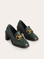 Boden Green Iris Snaffle Heeled Loafers - Image 3 of 4