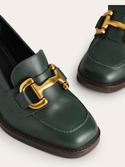 Boden Green Iris Snaffle Heeled Loafers - Image 4 of 4