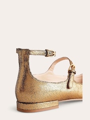 Boden Gold Iris Snaffle Slingback Flats - Image 3 of 4