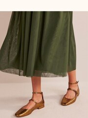 Boden Gold Iris Snaffle Slingback Flats - Image 4 of 4