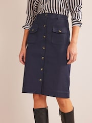 Boden Blue A-Line Cargo Skirt - Image 3 of 6