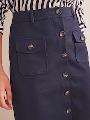 Boden Blue A-Line Cargo Skirt - Image 5 of 6