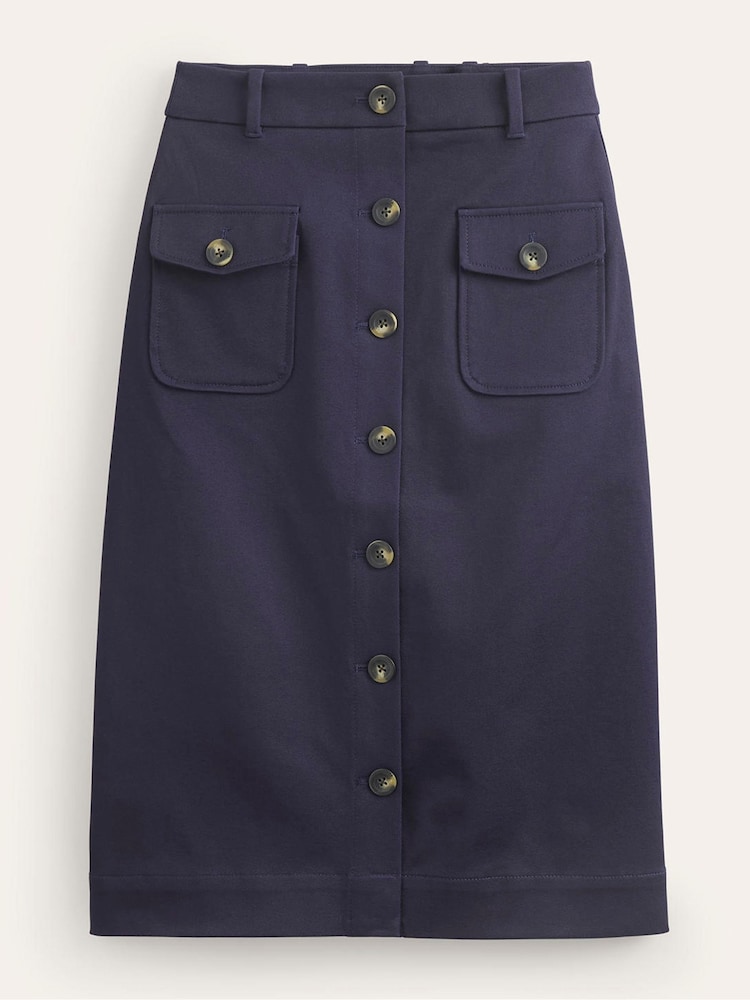 Boden Blue A-Line Cargo Skirt - Image 6 of 6