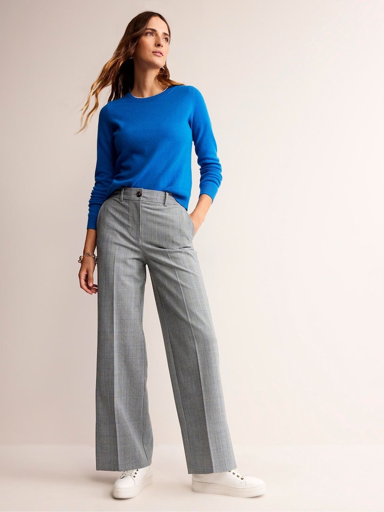 Boden Grey Westbourne Wool-Twill Trousers - Image 1 of 5
