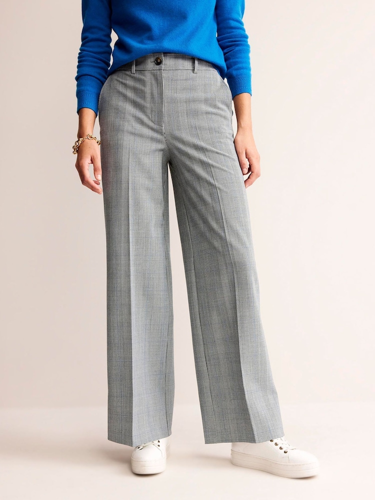 Boden Grey Westbourne Wool-Twill Trousers - Image 2 of 5