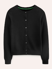 Boden Black Eva Cashmere Crew Cardigan - Image 6 of 6