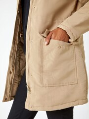 Roman Brown Faux Fur Hood Parka Coat - Image 2 of 5