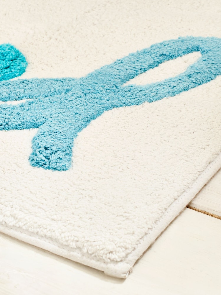 Multi Get Naked 100% Cotton Bath Mat - Image 2 of 3 Multi Get Naked 100% Cotton Bath Mat - Image 2 of 3