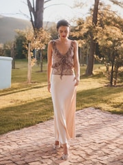 Lilac Ditsy Mesh Ruffle Cami - Image 2 of 6