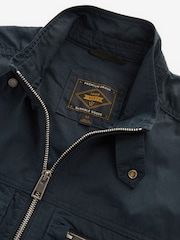 Navy Blue Shower Resistant Utility Shacket - Image 9 of 11