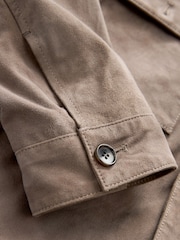 Dark Stone Suede Shacket - Image 10 of 10