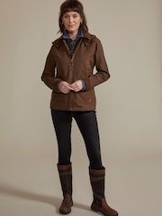 Hinter + Hobart Womens Exmoor Waxed Cotton Jacket - Image 3 of 4