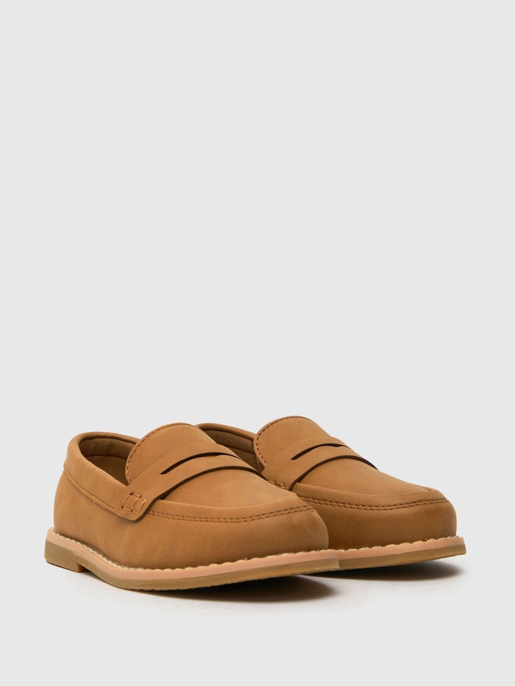 Schuh Brown Limit Loafers - Image 2 of 4