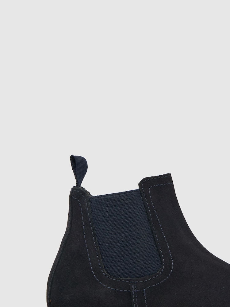 Schuh Blue Current Suede Loafers - Image 1 of 4