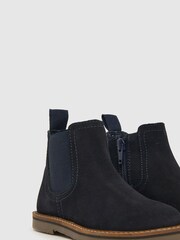 Schuh Blue Current Suede Loafers - Image 2 of 4