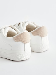 White Wide Fit (G) Star Trainers - Image 3 of 6