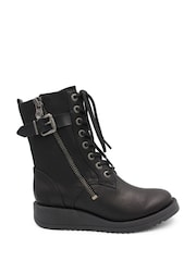 Blowfish Malibu Womens Code Combat Lace Zip Boots - Image 1 of 3