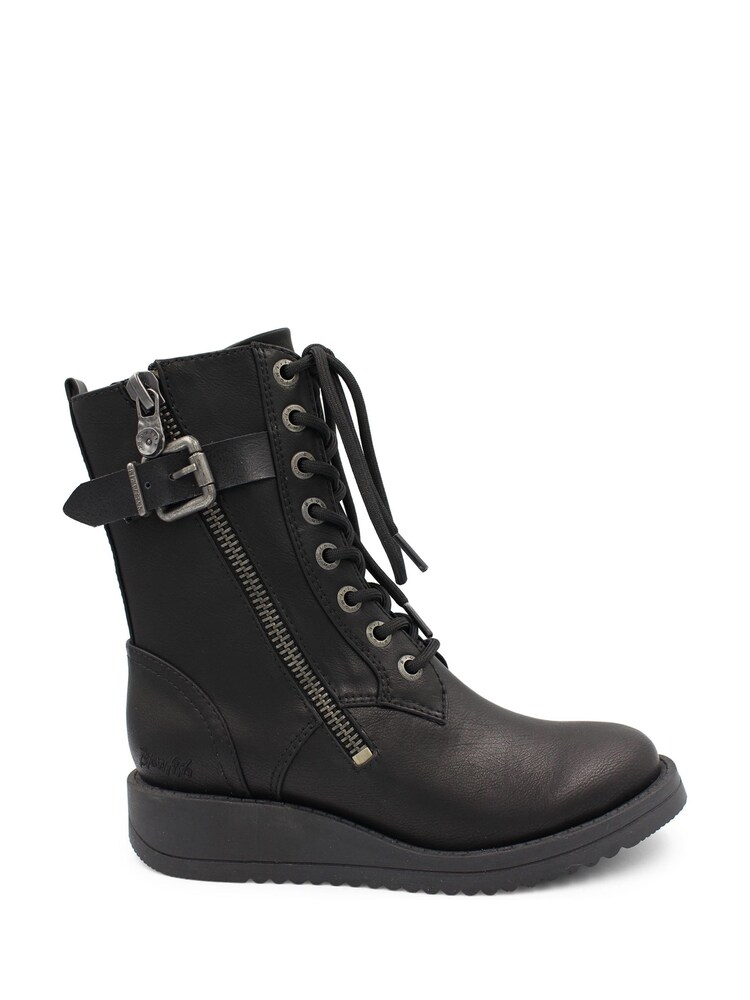 Blowfish Malibu Womens Code Combat Lace Zip Boots - Image 1 of 3