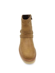 Blowfish Malibu Womens Natural Visit Buckle Strap Ankle Boots - Image 3 of 3