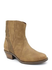 Blowfish Malibu Womens Langle Western Ankle Boots - Image 2 of 3