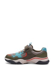 Clarks Green Combi Feather Jump Kids Trainers - Image 2 of 7