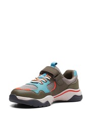 Clarks Green Combi Feather Jump Kids Trainers - Image 4 of 7
