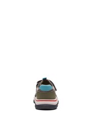 Clarks Green Combi Feather Jump Kids Trainers - Image 6 of 7