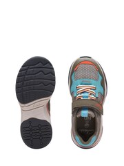 Clarks Green Combi Feather Jump Kids Trainers - Image 7 of 7
