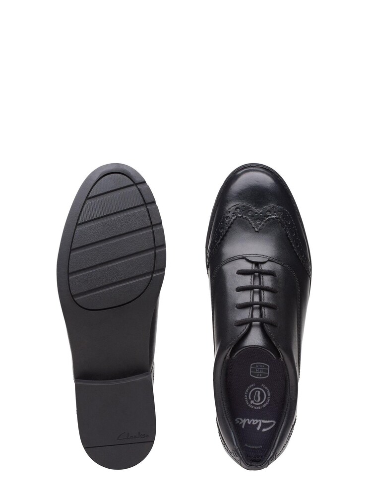 Clarks Black Leather Aubrie Tap Shoes - Image 7 of 7