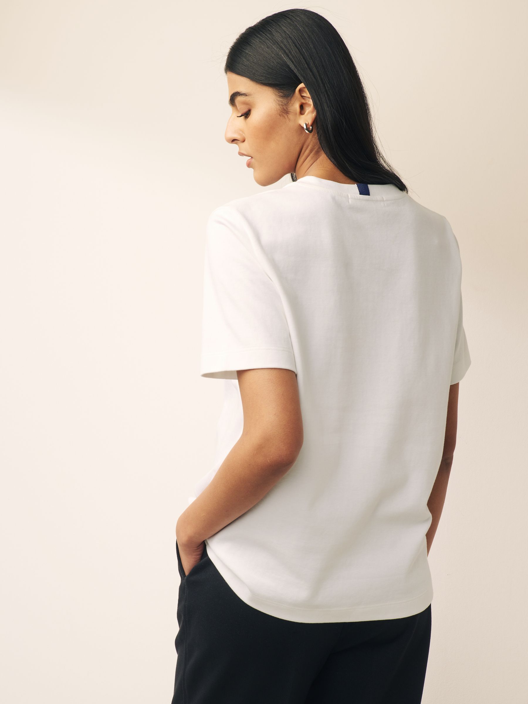 Buy Black/White Short Sleeve Heavyweight T-Shirts 2 Pack from Next USA