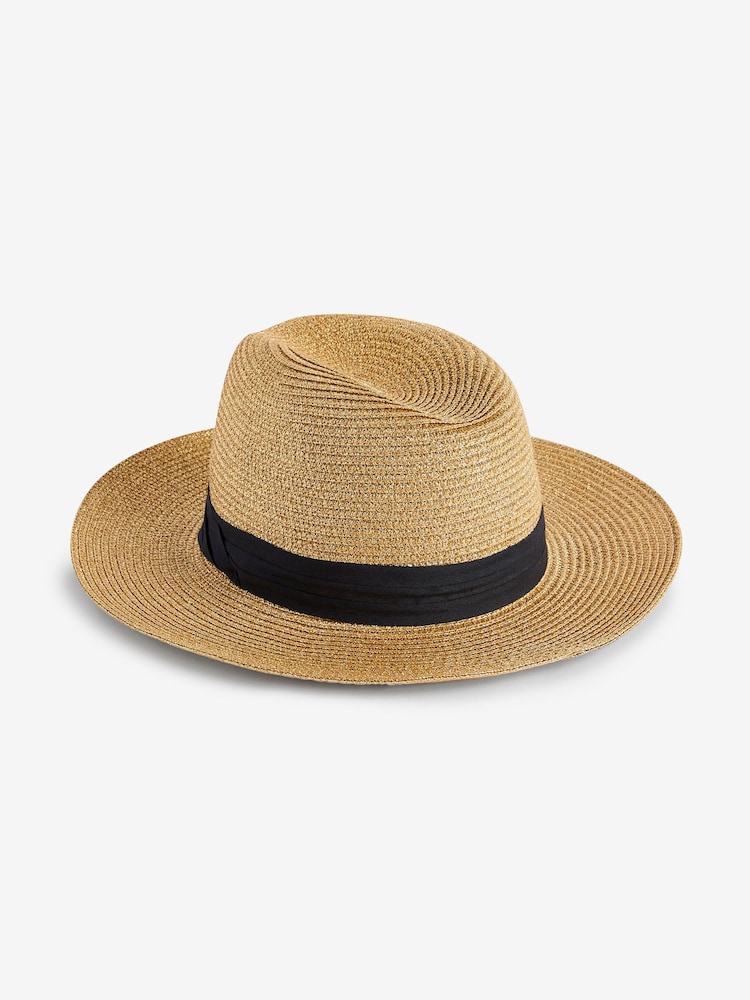 Gold Panama Hat - Image 3 of 3 Gold Panama Hat - Image 3 of 3