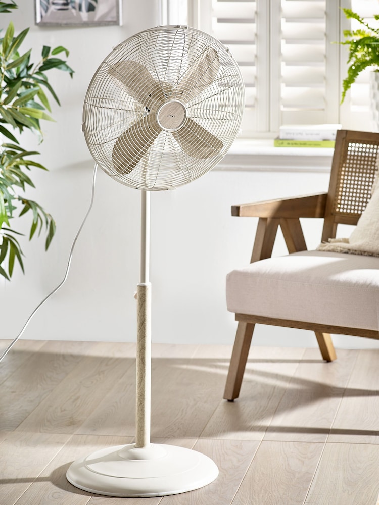 Cream Malvern Pedestal Fan - Image 1 of 4