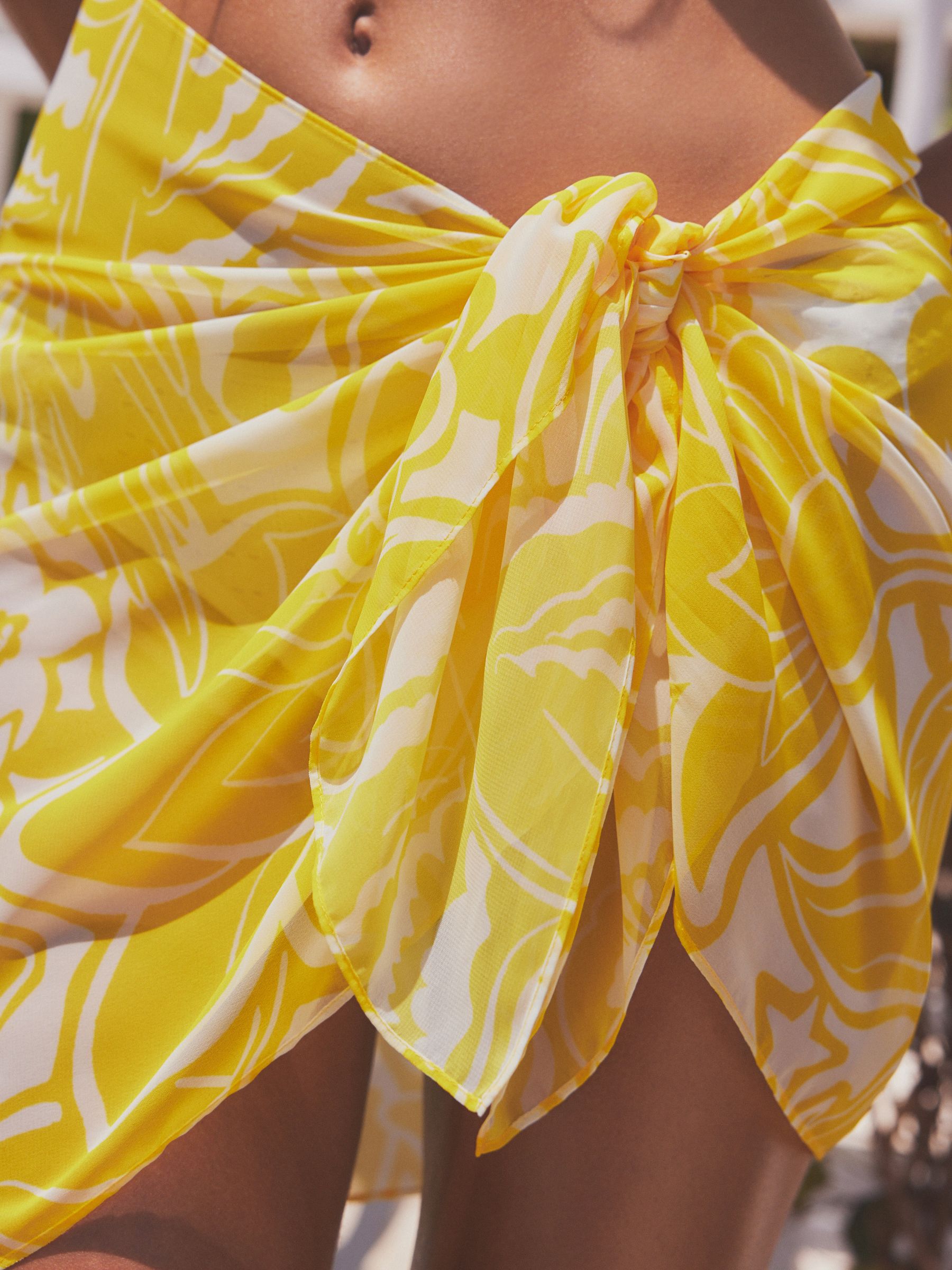 Sarong skirt yellow cheap