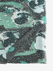 Watercolour Green Foil Lightweight Scarf - Image 5 of 5