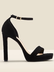 Sosandar Black Block Two Part Platform Heels - Image 1 of 3