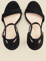 Sosandar Black Block Two Part Platform Heels - Image 3 of 3