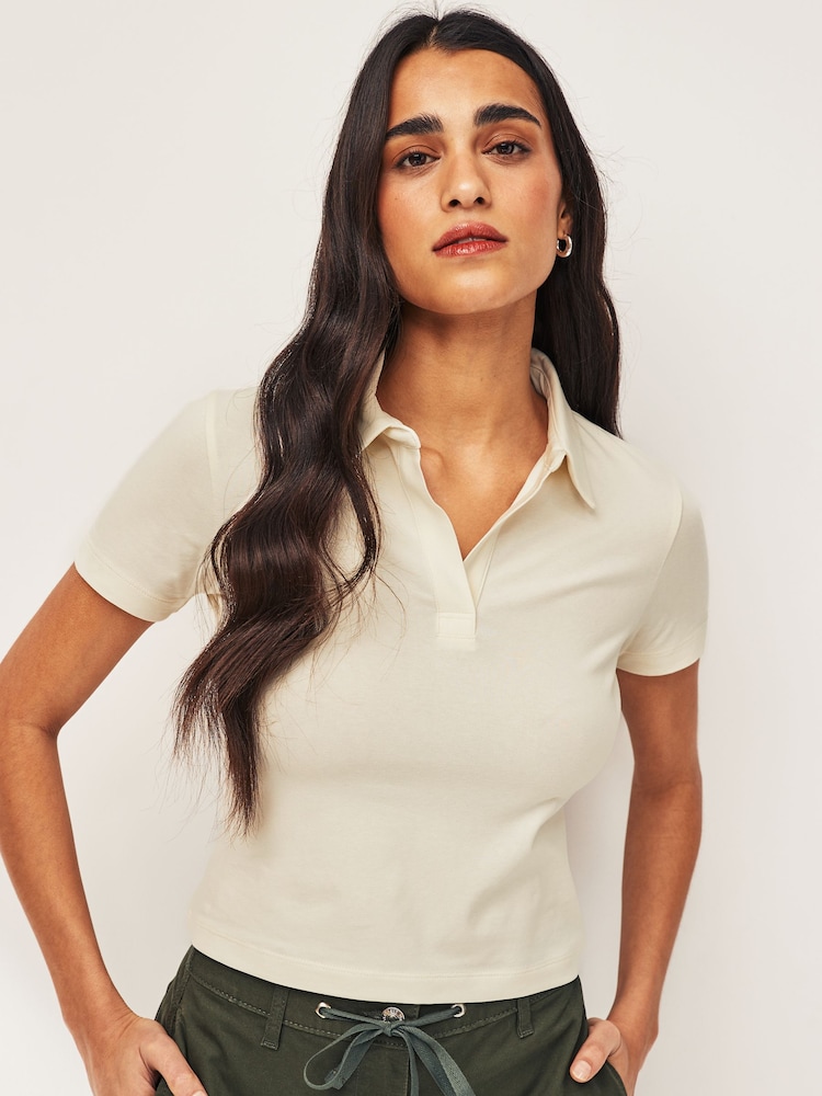 Ecru Polo Shirt - Image 1 of 6