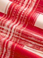 Ladder Trim Red Print Short Sleeve Woven Mix T-Shirt - Image 6 of 6