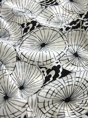 Ladder Trim Mono Print Short Sleeve Woven Mix T-Shirt - Image 6 of 6