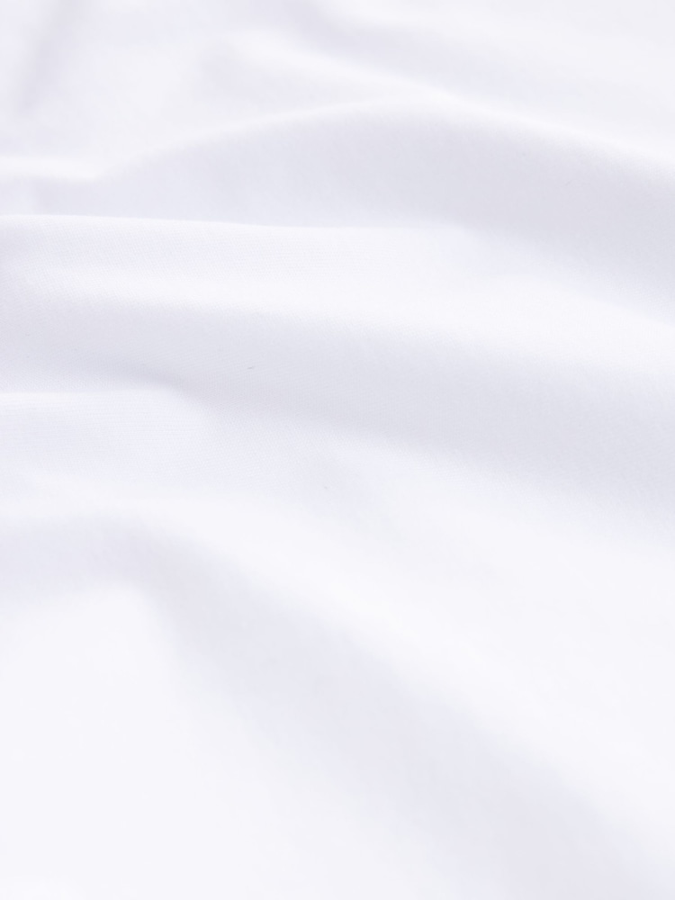 Weiß - Kurzärmeliges T-Shirt mit Rundhalsausschnitt aus 100 % Baumwolle - Bild 7 von 7