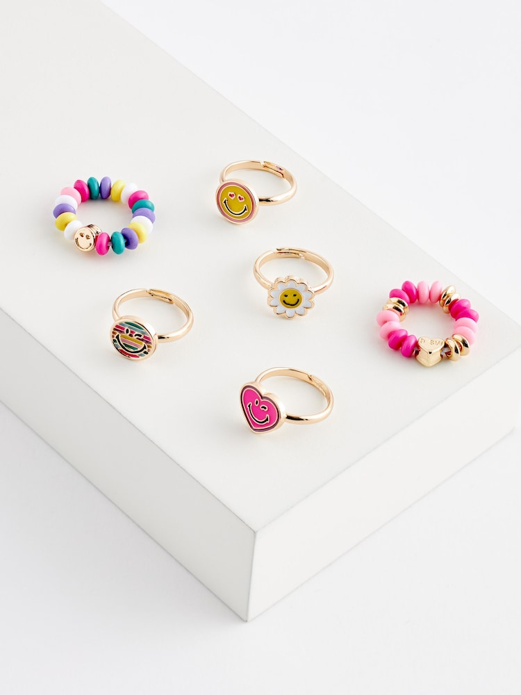 Light Pink SMILEYWORLD® Ring Set - Image 2 of 2