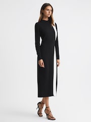 Платье миди в контрастную полоску с поясом Reiss Millie - Image 4 of 5
