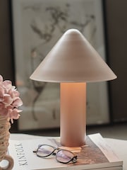 Abigail Ahern Pink Paros Table Lamp - Image 1 of 3