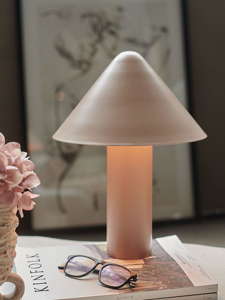 Abigail Ahern Pink Paros Table Lamp - Image 1 of 3