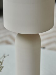 Abigail Ahern Cream Barkly Table Lamp - Image 3 of 3