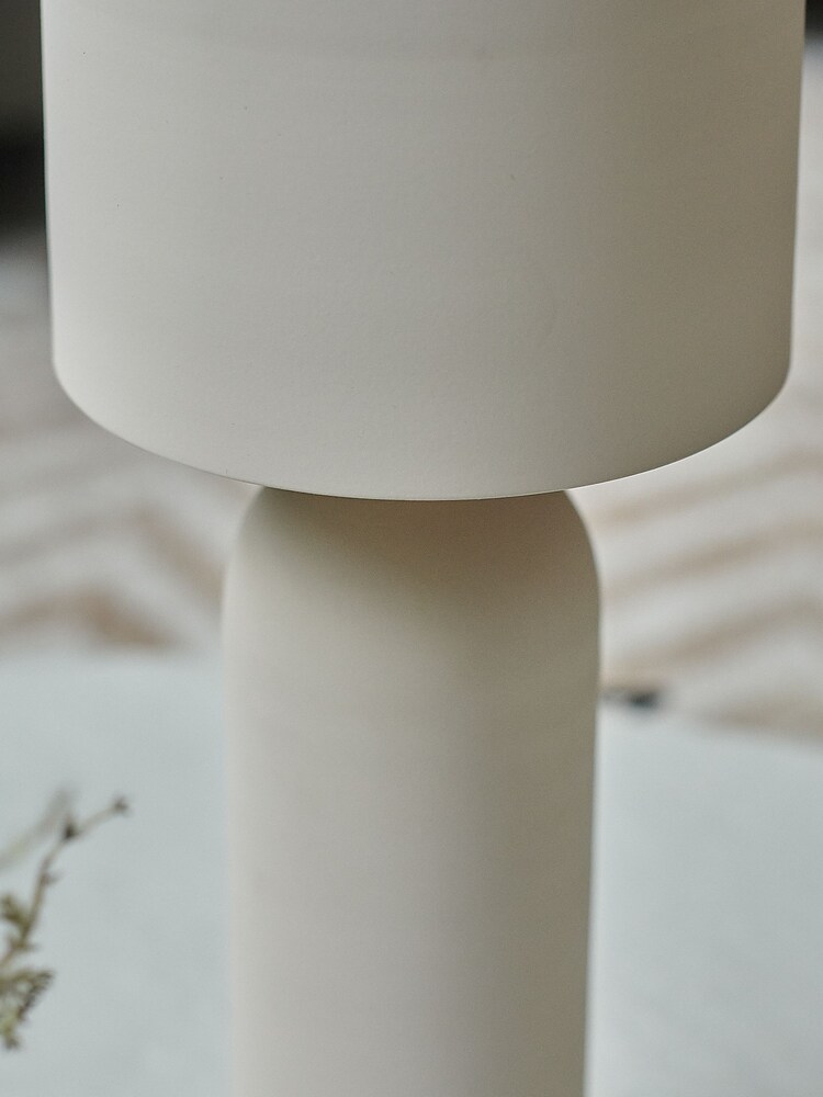 Abigail Ahern Cream Barkly Table Lamp - Image 3 of 3