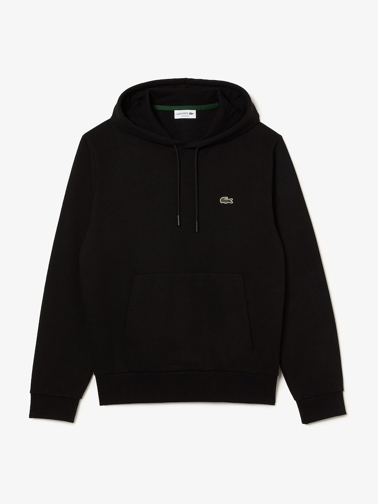Noir - Sweat à capuche en coton avec logo Lacoste - Image 5 of 7