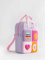 Lilac Purple SMILEYWORLD® Borg Rucksack - Image 1 of 5