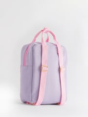 Lilac Purple SMILEYWORLD® Borg Rucksack - Image 2 of 5