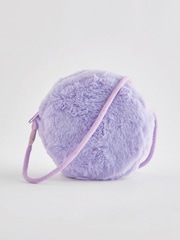 Lilac Purple SMILEYWORLD® Faux Fur Bag - Image 2 of 3